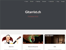 Tablet Screenshot of gitarrist.ch